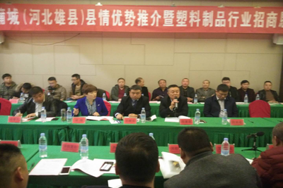 陜西蒲城(河北雄縣)縣情優(yōu)勢推介暨塑料制品行業(yè)招商懇談會成功召開
