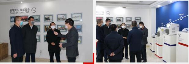 陜西省省委常委、省委統戰部長姜鋒一行蒞臨天隆科技調研指導疫情防控工作